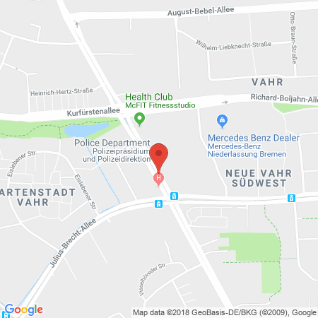 Position der Autogas-Tankstelle: Star Tankstelle Antonia Plock in 28329, Bremen