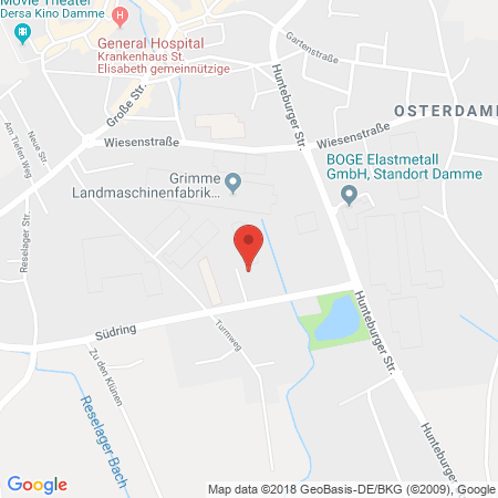 Standort der Autogas Tankstelle: LBG Damme eG in 49401, Damme