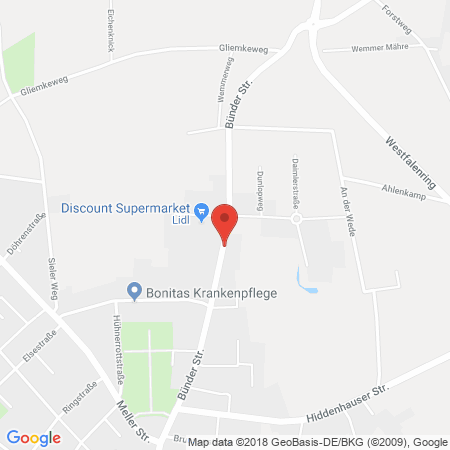 Standort der Autogas Tankstelle: Esso Station / Hoffmann Reifen oHG in 32130, Enger