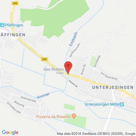 Standort der Autogas Tankstelle: Esso-Station Schopp in 72070, Tübingen-Unterjesingen
