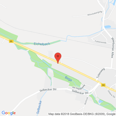 Position der Autogas-Tankstelle: Shell Station Petra Sölter in 32683, Barntrup