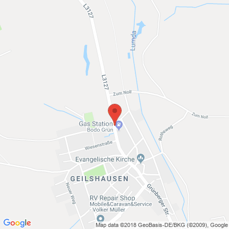 Position der Autogas-Tankstelle: B & B Fahrzeugtechnik in 35466, Rabenau-Geilshausen