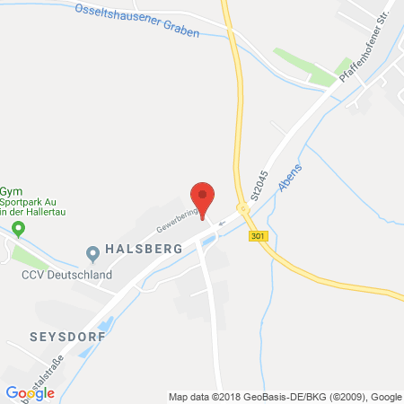 Position der Autogas-Tankstelle: Fischalek KFZ in 84072, Au in der Hallertau