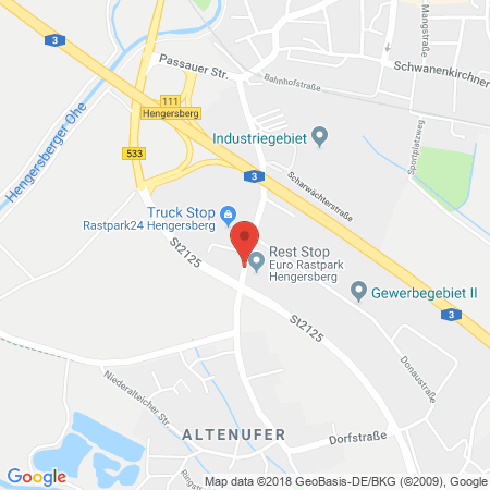 Standort der Autogas Tankstelle: Eurorastpark GmbH, Fam. Meier in 94491, Hengersberg