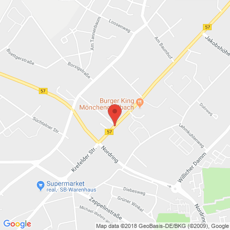 Position der Autogas-Tankstelle: Kessels GmbH in 41066, Mönchengladbach