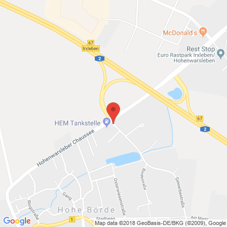 Standort der Autogas Tankstelle: HEM Tankstelle in 39167, Irxleben