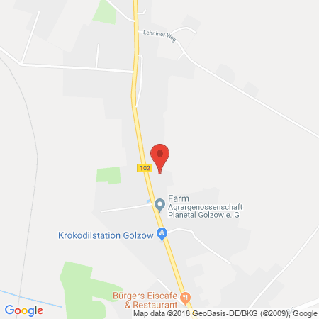 Standort der Autogas Tankstelle: Golzower Tankservice Center GmbH in 14778, Golzow