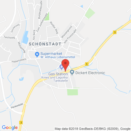 Position der Autogas-Tankstelle: Tankstelle Andreas Feussner GmbH & Co. KG in 35091, Cölbe-Schönstadt