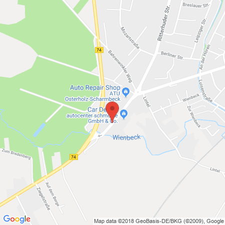 Position der Autogas-Tankstelle: ARAL / Autocenter Schmolke GmbH & Co. KG in 27711, Osterholz-Scharmbeck
