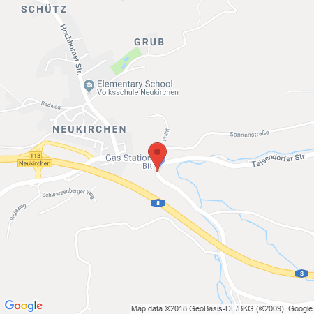 Position der Autogas-Tankstelle: KFZ + Tankstelle Langwieder in 83364, Neukirchen