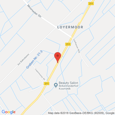 Position der Autogas-Tankstelle: Snack Shop Wenke in 26939, Ovelgönne-Loyermoor