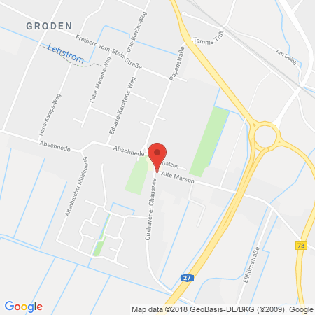 Position der Autogas-Tankstelle: Freie Tankstelle Waldemar Törck in 27478, Cuxhaven