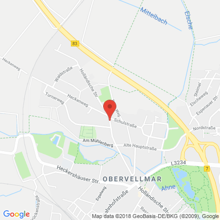 Standort der Autogas Tankstelle: Esso-Station + Autohaus Bibbig in 34246, Vellmar-Obervellmar