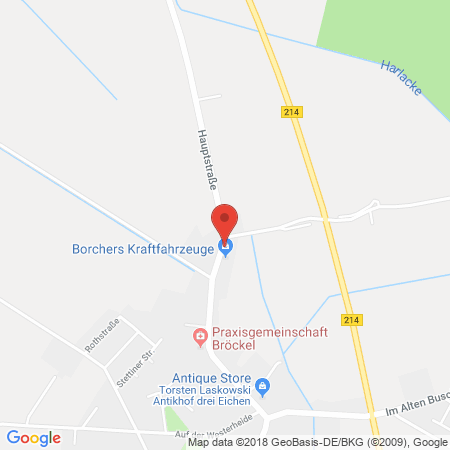 Position der Autogas-Tankstelle: Borchers Kraftfahrzeuge GmbH in 29356, Bröckel