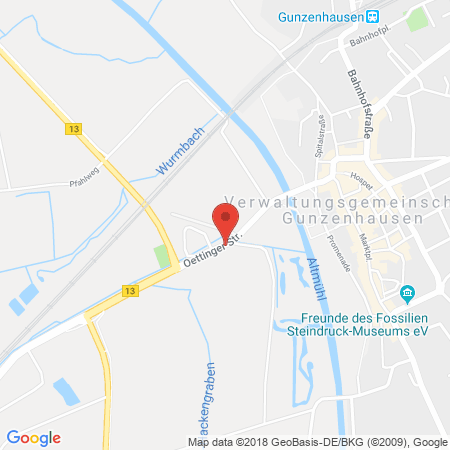 Standort der Autogas Tankstelle: Autohaus Wüst & Weigand (Aral-Tankstelle) in 91710, Gunzenhausen