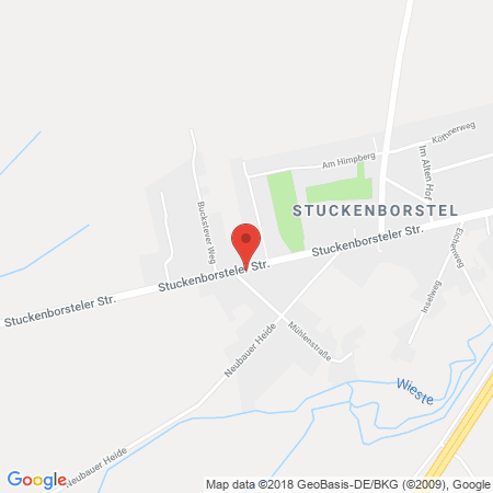 Position der Autogas-Tankstelle: Hoyer Automaten-Tankstelle J. Wachholz in 27367, Sottrum