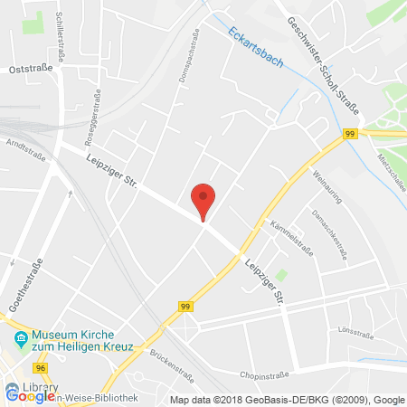 Position der Autogas-Tankstelle: Tank Franke in 02763, Zittau