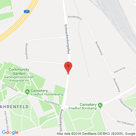 Standort der Autogas Tankstelle: Shell Station in 22525, Hamburg-Bahrenfeld