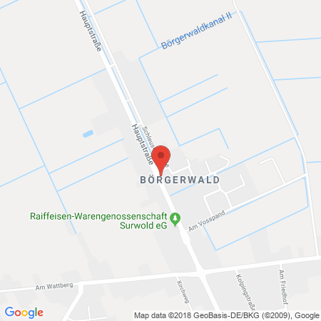 Position der Autogas-Tankstelle: Freie Tankstelle in 26903, Surwold