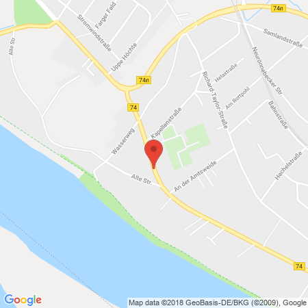 Position der Autogas-Tankstelle: Westfalen-Tankstelle von Loh GmbH & Co. KG in 28777, Bremen