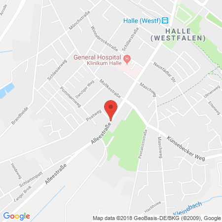 Standort der Autogas Tankstelle: Esso Hoffmann in 33790, Halle (Westfalen)