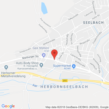 Standort der Autogas Tankstelle: Aral Tankstelle Berns oHG in 35745, Herborn