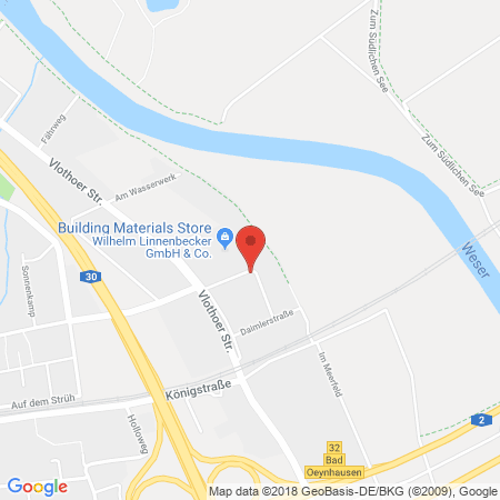 Standort der Autogas Tankstelle: Autogas Centrum Pascal Timphus in 32547, Bad Oeynhausen