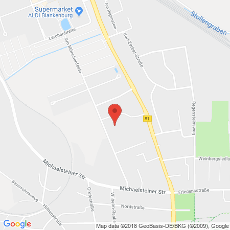 Standort der Autogas Tankstelle: Aral Tankstelle in 38889, Blankenburg