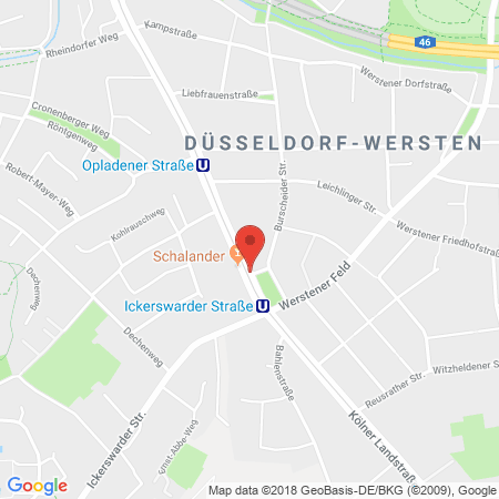 Standort der Autogas Tankstelle: PM Tankstelle in 40591, Düsseldorf