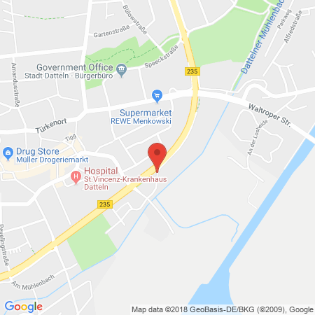 Standort der Autogas Tankstelle: Aral Autocenter W. Dinklage GmbH in 45711, Datteln