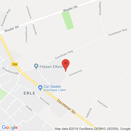 Position der Autogas-Tankstelle: B & S Petroleum GbR in 46348, Raesfeld-Erle