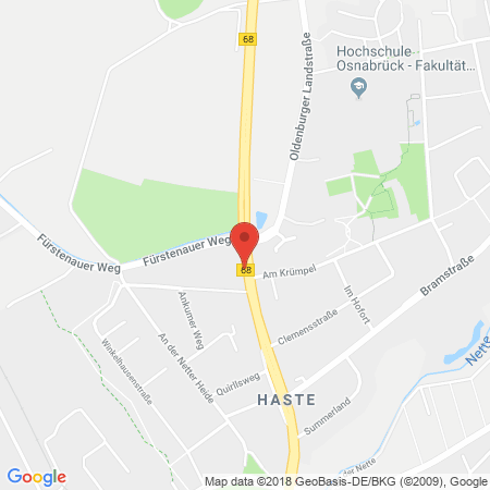 Standort der Autogas Tankstelle: ARAL Tankstelle in 49090, Osnabrück