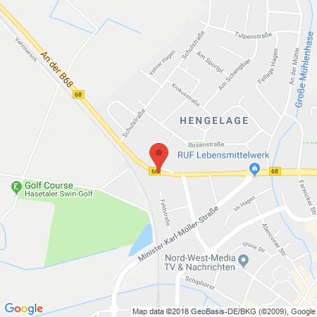 Standort der Autogas Tankstelle: bft - Tankstelle in 49610, Quakenbrück