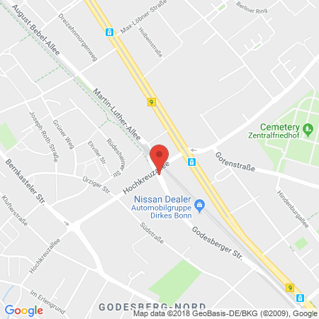 Standort der Autogas Tankstelle: Autogas Rheinbach c/o OBI/Mauels Backstuben in 53175, Bonn-Bad Godesberg