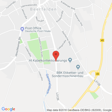 Standort der Autogas Tankstelle: Bärentankstelle Zahradnik GmbH in 64743, Beerfelden