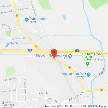 Position der Autogas-Tankstelle: Freie Tankstelle in 65556, Limburg-Staffel