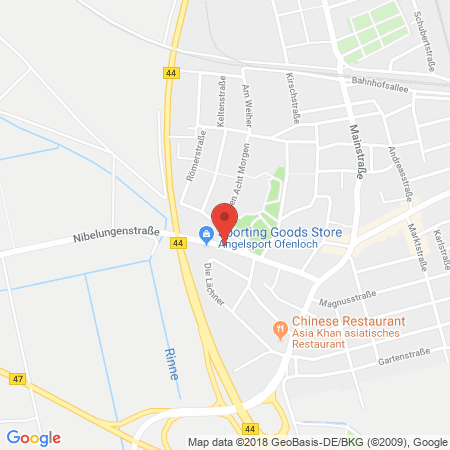 Position der Autogas-Tankstelle: Classic Tankstelle Wolk in 68642, Bürstadt