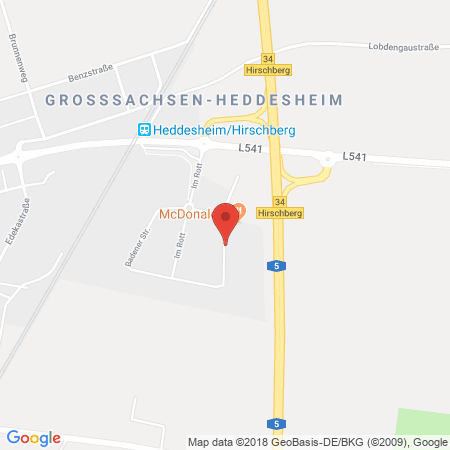 Standort der Autogas Tankstelle: Total Tankstelle in 69493, Hirschberg