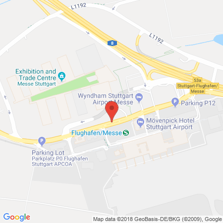 Standort der Autogas Tankstelle: OMV Stuttgart-Flughafen in 70629, Stuttgart