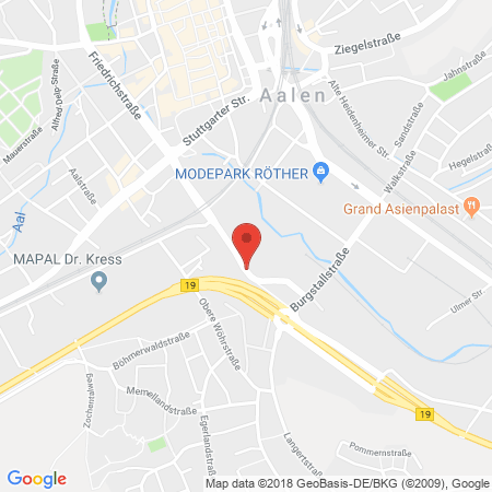 Standort der Autogas Tankstelle: Mineralöle Gartenmeier in 73431, Aalen