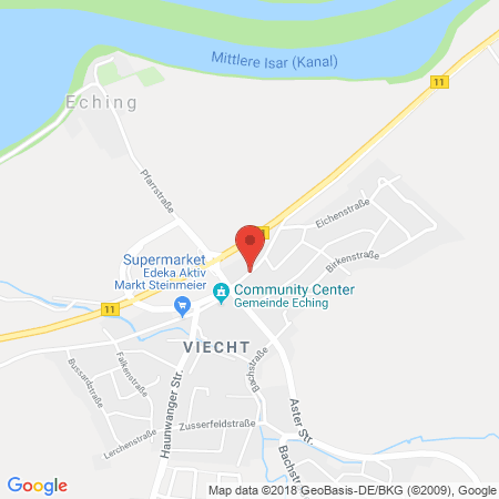 Position der Autogas-Tankstelle: Senftl GmbH - Tankstelle in 84174, Eching / Viecht
