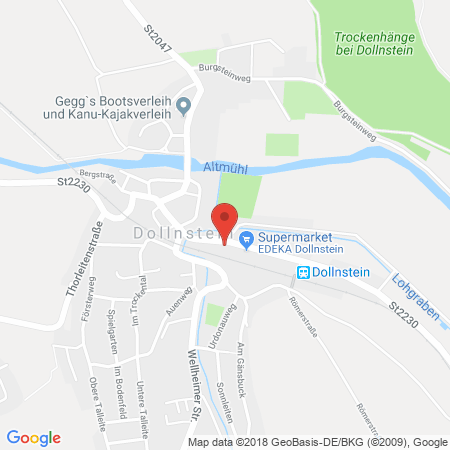 Standort der Autogas Tankstelle: AVIA Tankstelle in 91795, Dollnstein