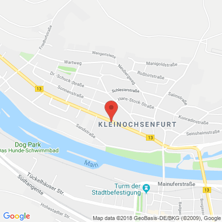 Standort der Autogas Tankstelle: OMV Tankstelle Rudolf Kühn in 97199, Ochsenfurt