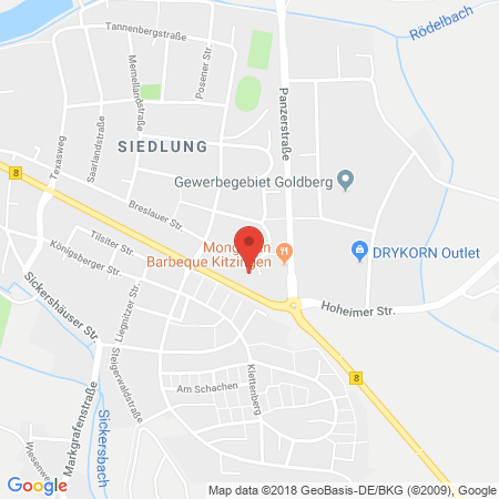 Standort der Autogas Tankstelle: STM Autoservice in 97318, Kitzingen
