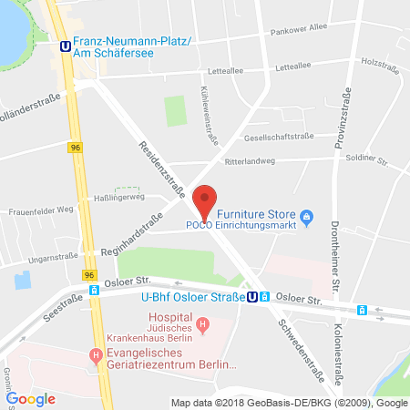 Standort der Autogas Tankstelle: Sprint-Tankstelle in 13409, Berlin-Reinickendorf