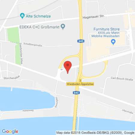 Standort der Autogas Tankstelle: Clean Car AG in 65203, Wiesbaden