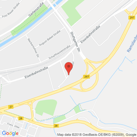 Standort der Autogas Tankstelle: Autohaus Barth in 72072, Tübingen
