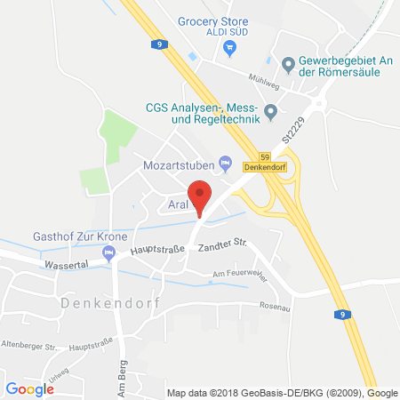 Standort der Autogas Tankstelle: ARAL-Tankstelle Schmidt in 85095, Denkendorf