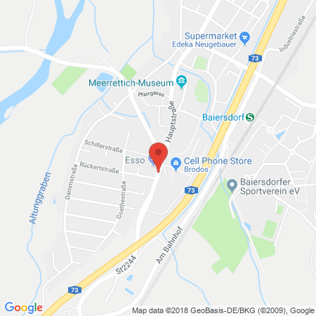 Standort der Autogas Tankstelle: Esso Station in 91083, Baiersdorf