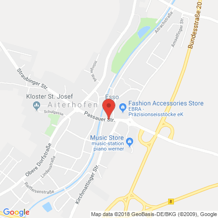 Position der Autogas-Tankstelle: Esso Station in 94330, Aiterhofen